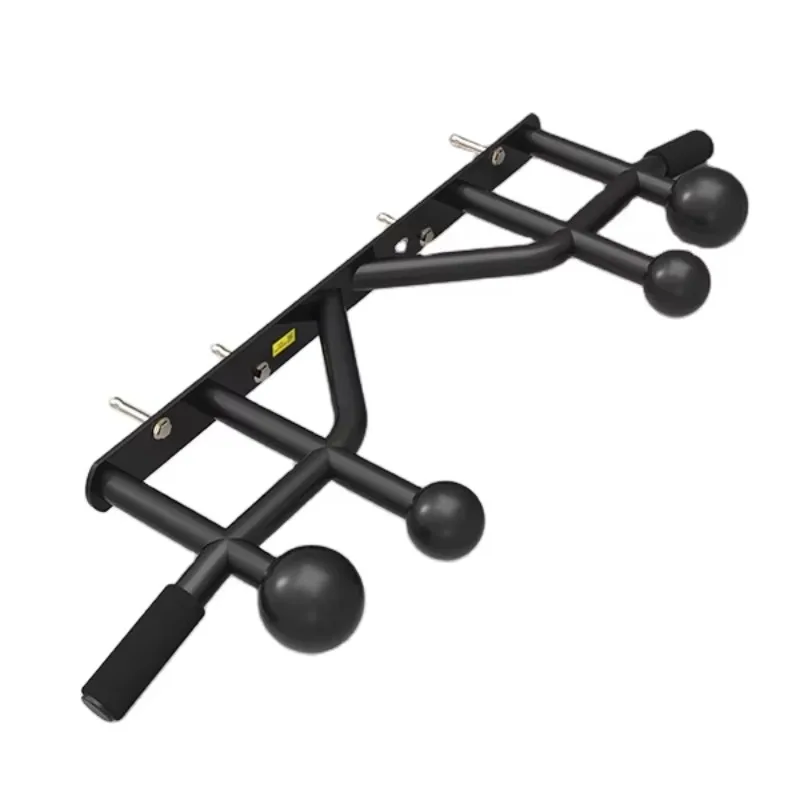 Barre de traction murale multi-prises lourde avec poignée bras de fer et boule de pincement - Station complète
