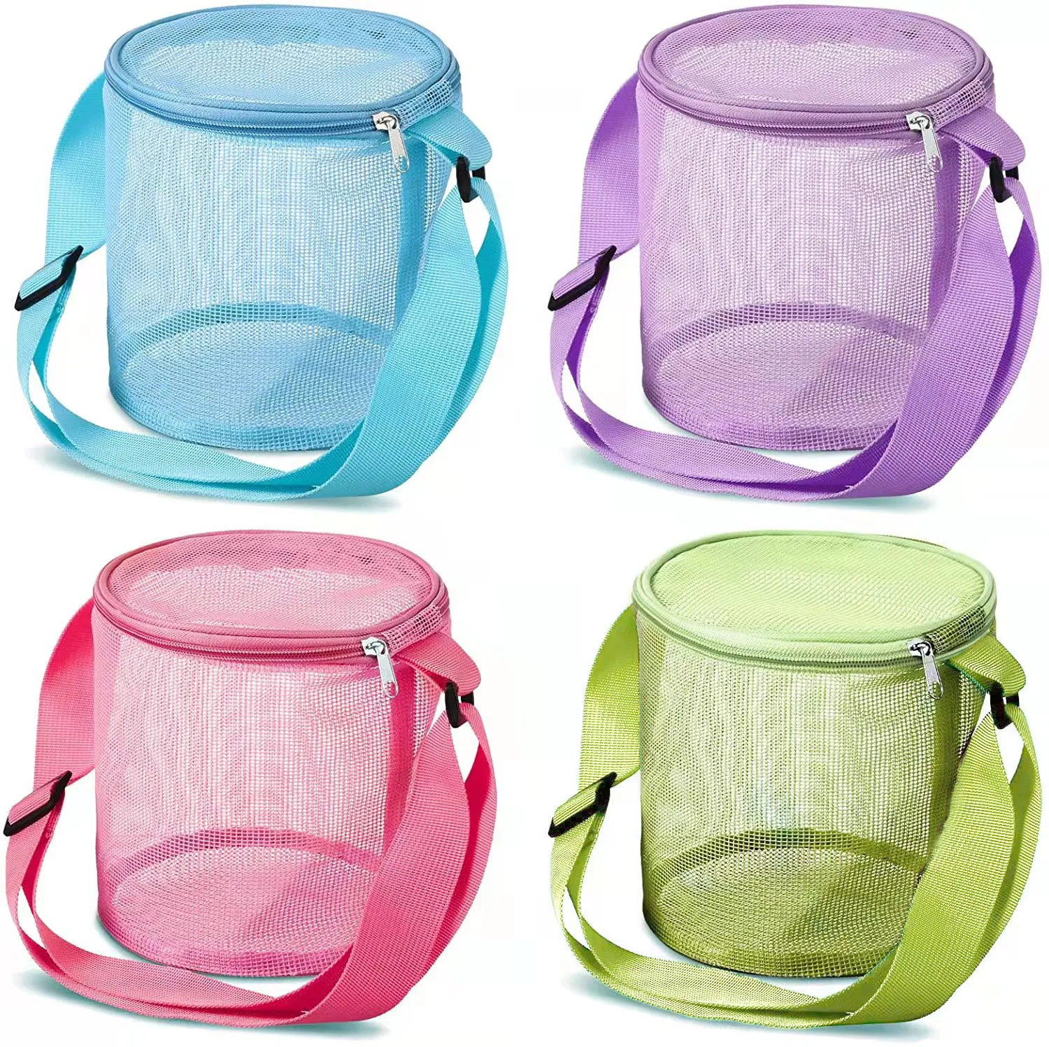 Kids Beach Mesh Bag Toy Shell Storage Bag for Kids Beach Travel Toy