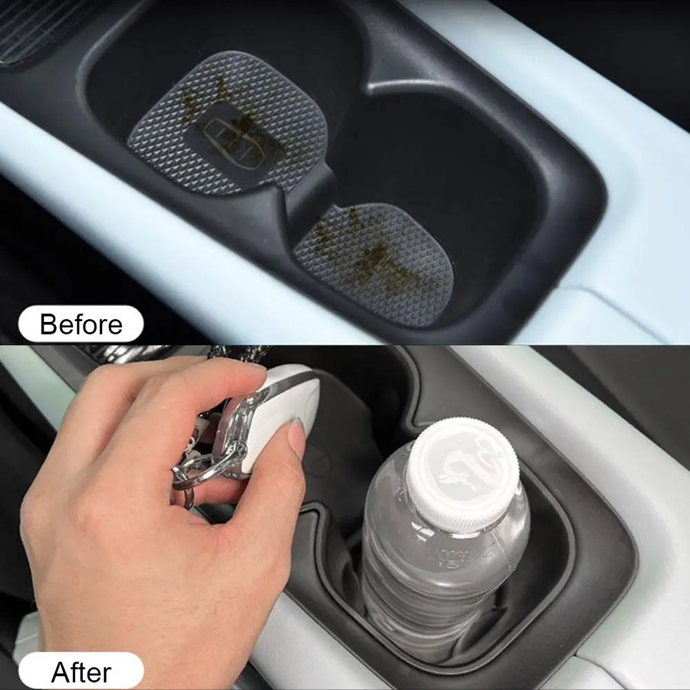 for BYD SEAGULL Cup Holder Storage Box TPE Shock-Absorbing Central Cup Tray Organizer Tidying