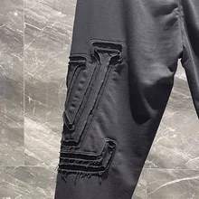 

2022 Spring and Autumn New High Quality Men's Trousers Streetwear Fashion Versatile Casual Pants Slim Fit Lace-Up Skinny Pants