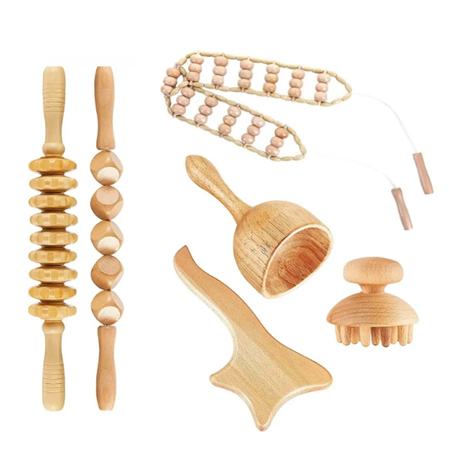 6 In 1 Maderoterapia Kit Wood Therapy Massage Tool Anti-Cellulite Massager  Set Neck Massager Wood Therapy Tools for Body Contour - AliExpress