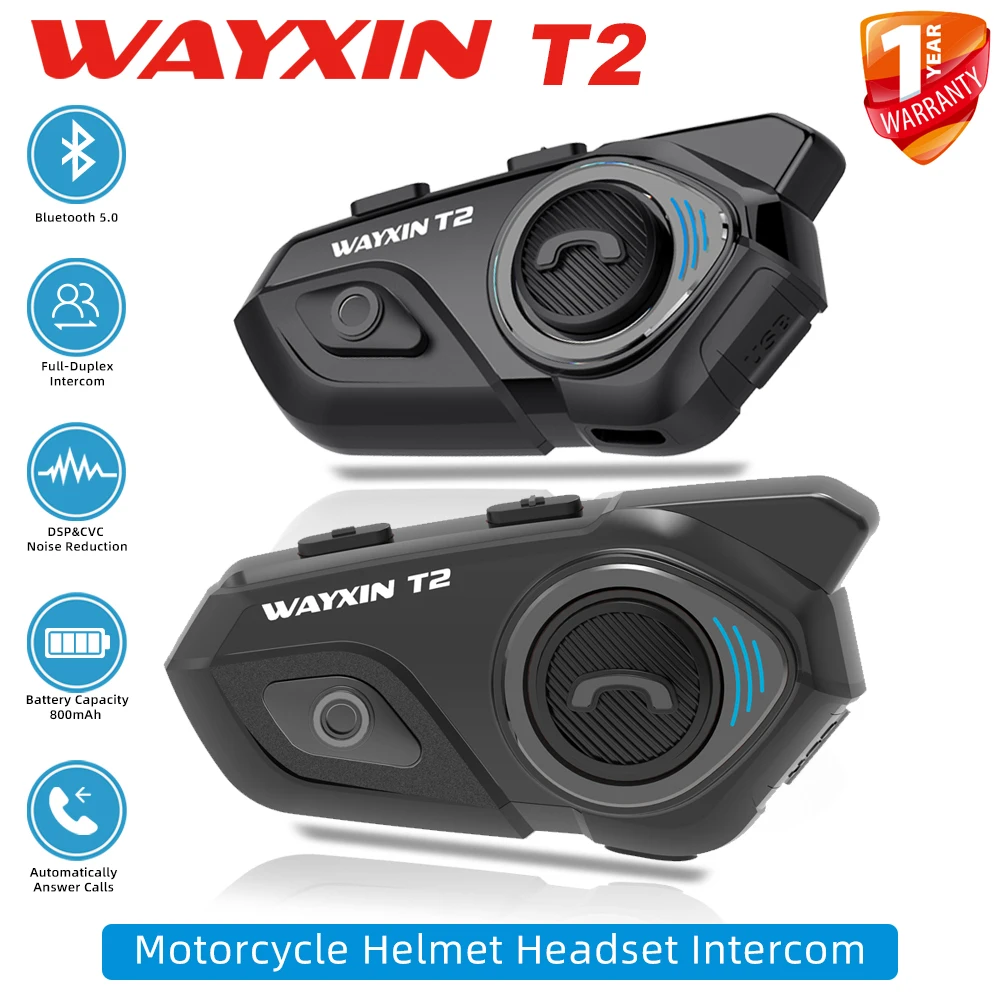 WAYXIN-T2-Motorrad-Helm-Headset-F-r-2-Re