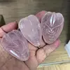 5.5cm Natural Crystal Rose Quartz Hand Source of Life Healing Stone Yoni Christmas Gift Collection Reiki Home Decoration Crafts 3