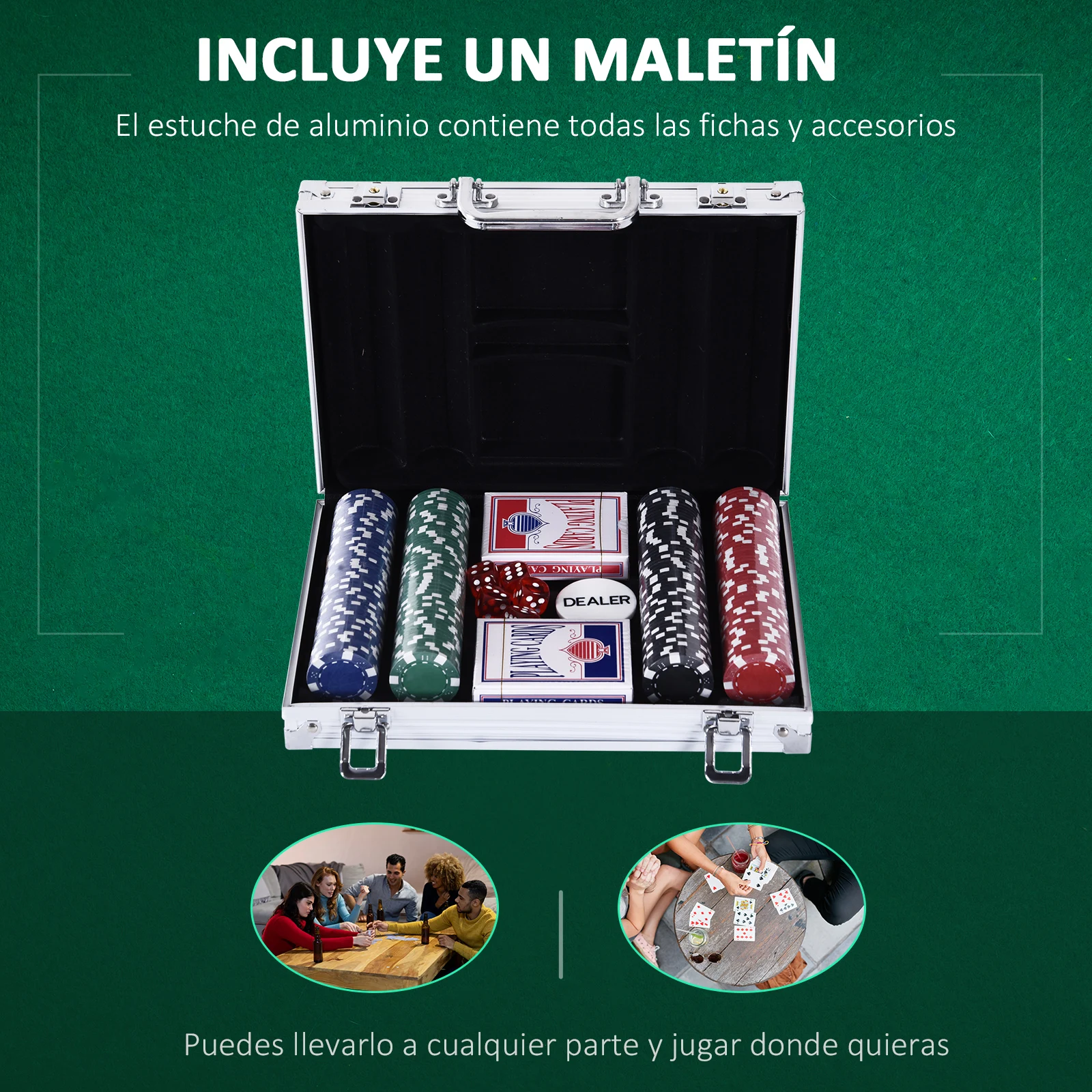 umbra ポーカーセット　未使用品 Aluminum Poker Briefcase | Aluminum Poker Set | Aluminum