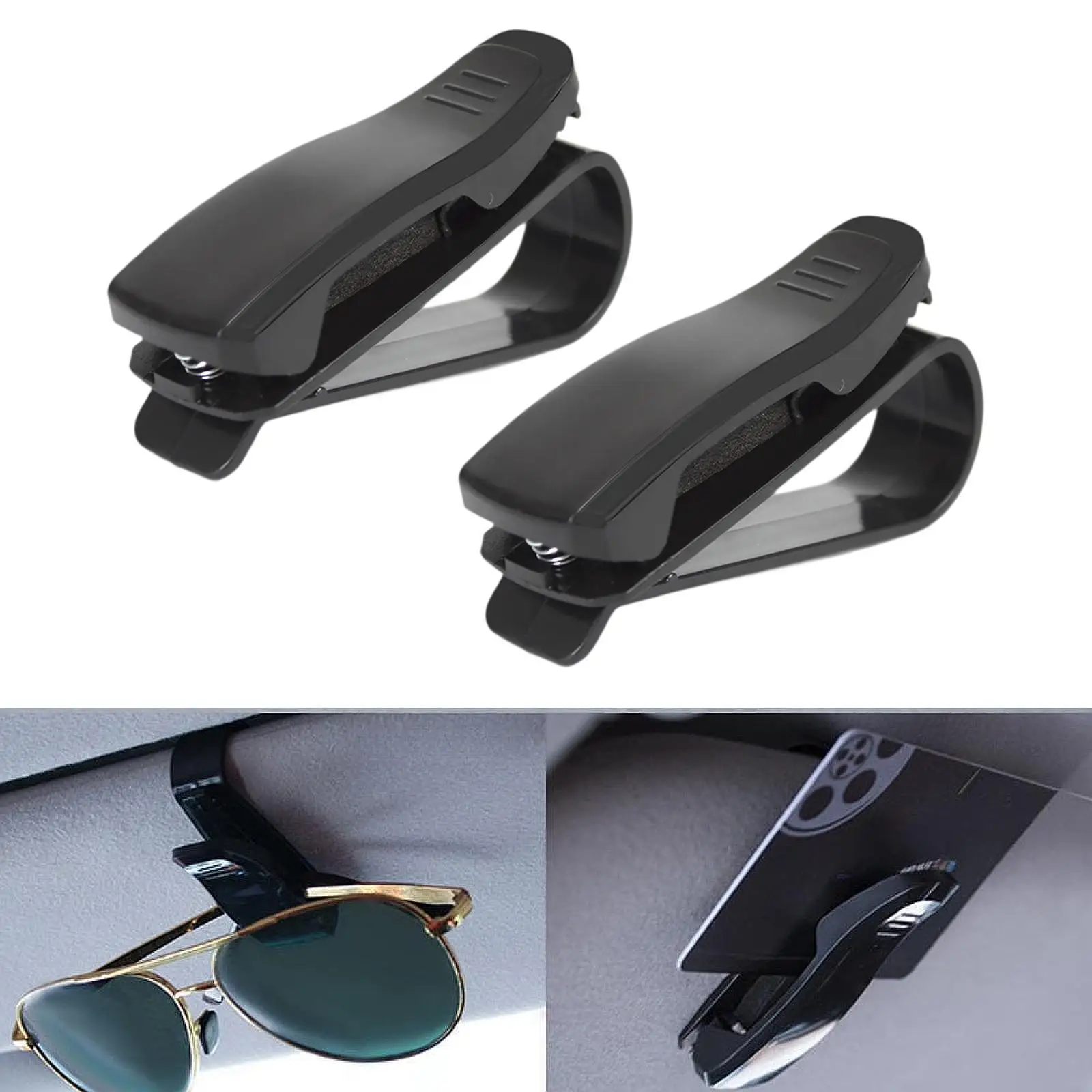 Glasses Holder Clip Rotating Design Sunglasses Clip Vehicle Mount Card Ticket Organizer for Car Sun Visor Interior Glasses Holder Clip Rotating Design Sunglasses Clip Vehicle Mount Card Ticket Organizer for Car Sun Visor Interior