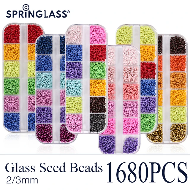 Introducing the 2mm /3mm Small Glass Seed Beads Kit: A Funtopia Colorful Mix for Bracelets Jewelry Making DIY Crafts