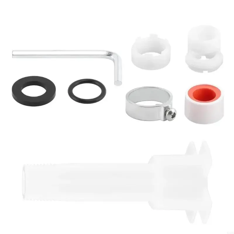 Q1FD High Performances 4 in 1 Bathtubs Spouts Adapter Set Fit 1/2Inch Brass Pipe and Thread Connection Bathroom Accessory