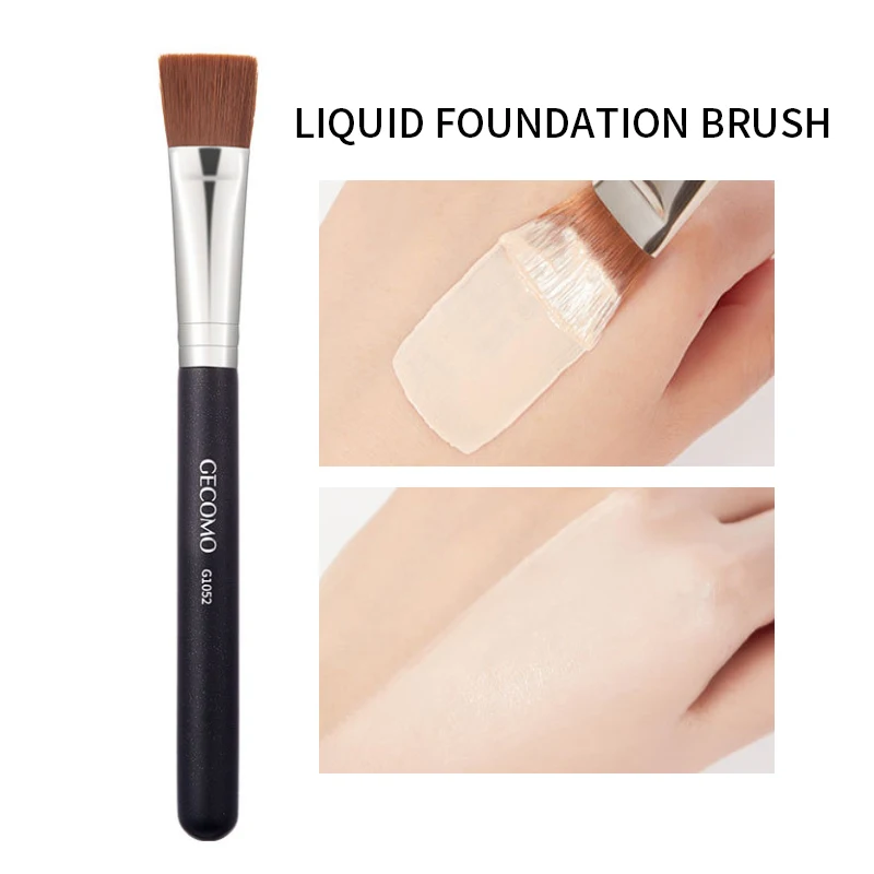 Liquid foundation brush do not eat powder mask brush Flat head flat head traceless light base makeup brush makeup tools