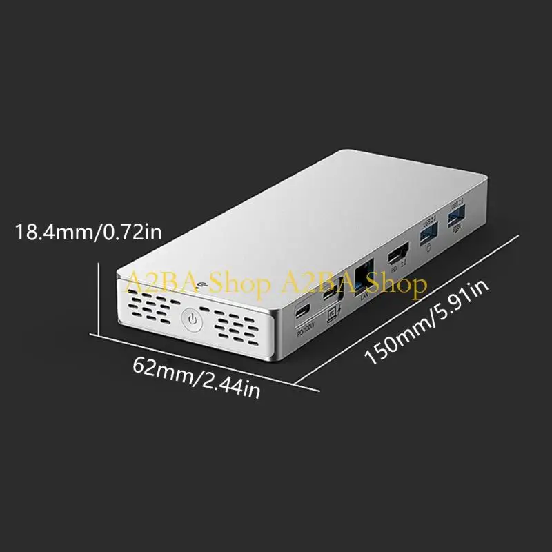 10Gbps 데이터 전송 및 100W 전력 공급 기능을 갖춘 A2BA 고속 USB C 도킹 스테이션