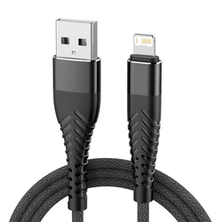 High - Speed 3A USB Charger Cable with Extra - Long 3m Length - 25cm (Black)