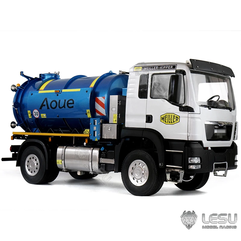 LESU1/14 simulation model toy 4X4 high torque with vacuum tank suction tank full metal chassis 2