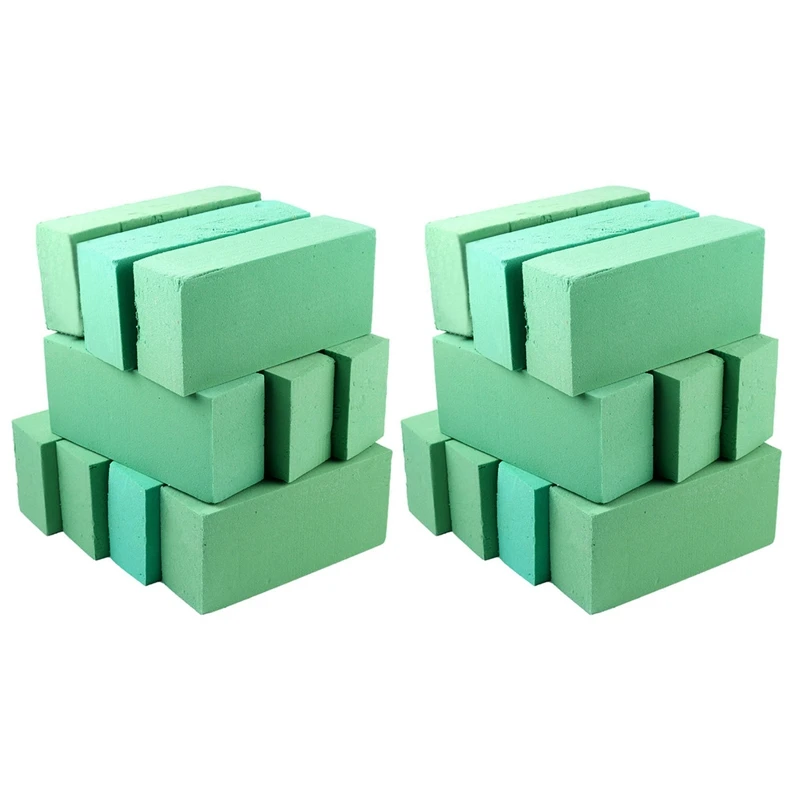 20pcs Floral Foam Blocks, Flower Holder Flower Styrofoam Green Bricks