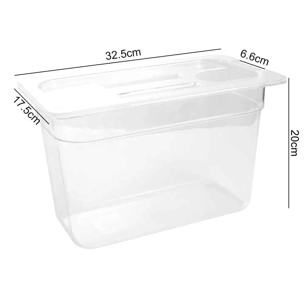 6L Sous Vide Culinary Water Tank Transparent Food Grade Material Heat Insulation Immersion Thermostatic Cooking Tools Durable