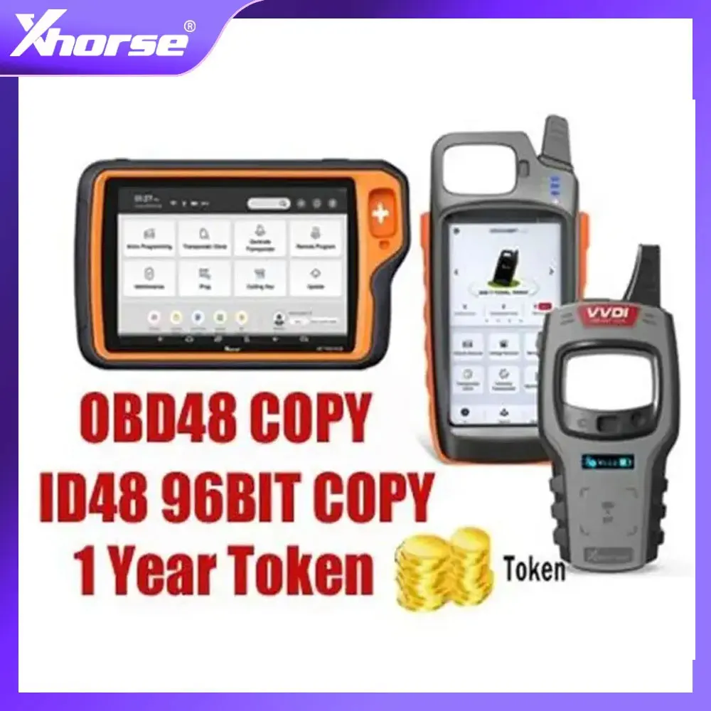 

One Year 3 Token Per Day for 48 Copy and ID48 96bit Copy for VVDI Mini Key Tool, Key Tool Max, Key Tool Max Pro, and Key Tool