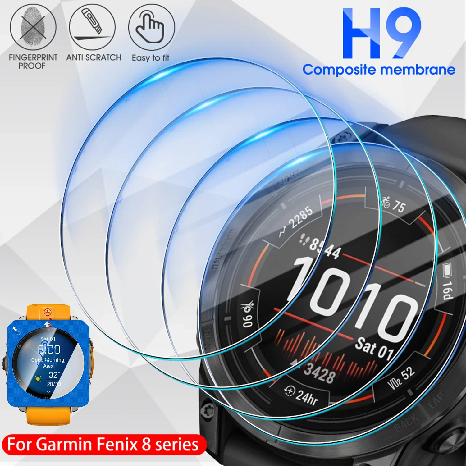 Premium Tempered Glass Screen Protector with Auto-Alignment Install Kit