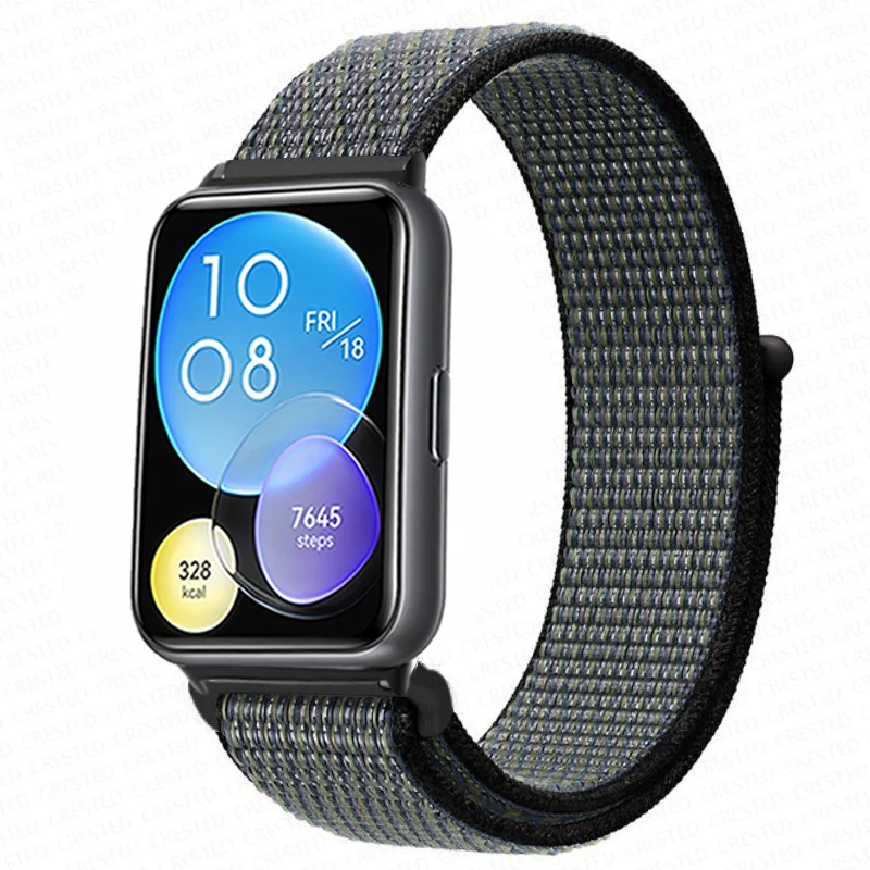 Enhanced Nylon Loop Band Smartwatch Replacement Wristband Bracelet - Durable and Stylish Nylon Strap