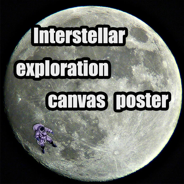 Interstellar Exploration Canvas Poster Store
