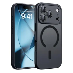 Magsafe Magnetic Wireless Charging Shockproof Matte Back Cover Case - iPhone 17 Air (Black)