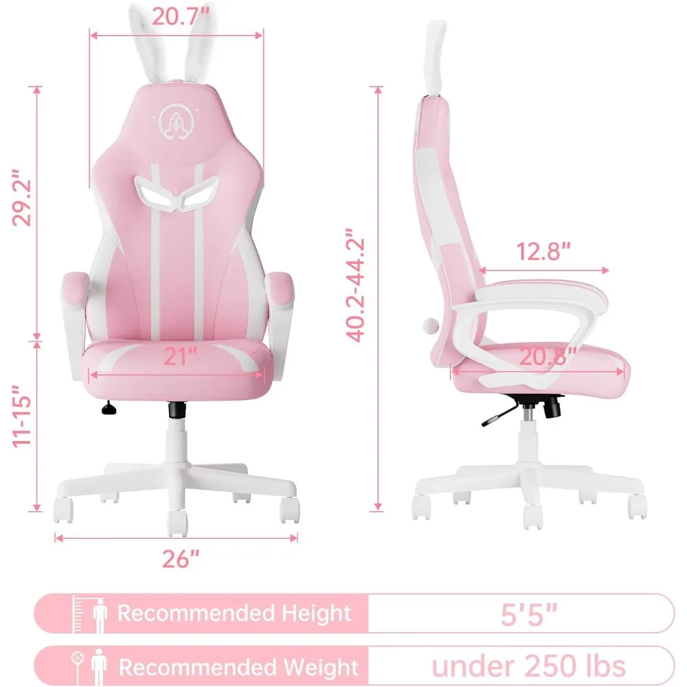 Gaming Chair Pink Gaming Chair for Girls Gift Office Chairs Computer Armchair Gamingchair Gamer Ergonomic Furniture 2