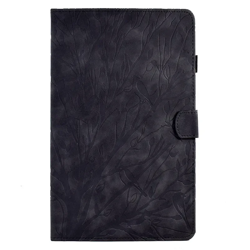 Embossed PU Leather Shockproof Tablet Cover, 10.1 Inch