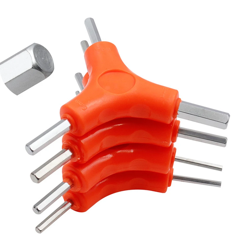 

4 шт. шестигранный велосипедный ключ 2,5-8 мм, шестигранный ключ, отвертка, мини портативный инструмент для обслуживания велосипеда, ежедневное использование, магнитные треугольные инструменты для гаража