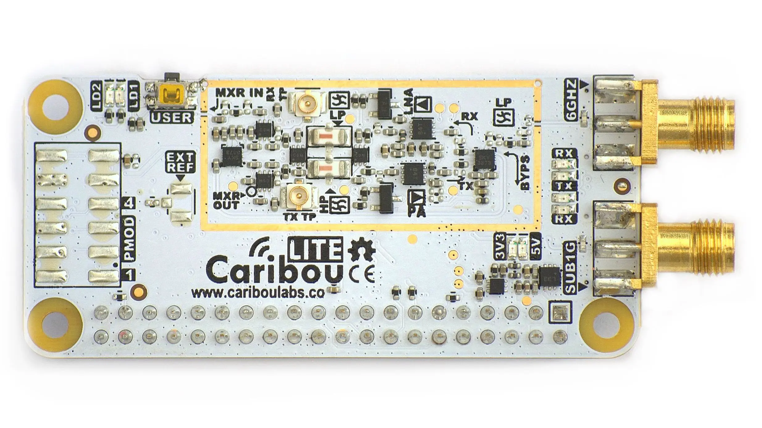 Cariboulite Rpi Hat 完全オープンソース デュアル チャネル Sdr