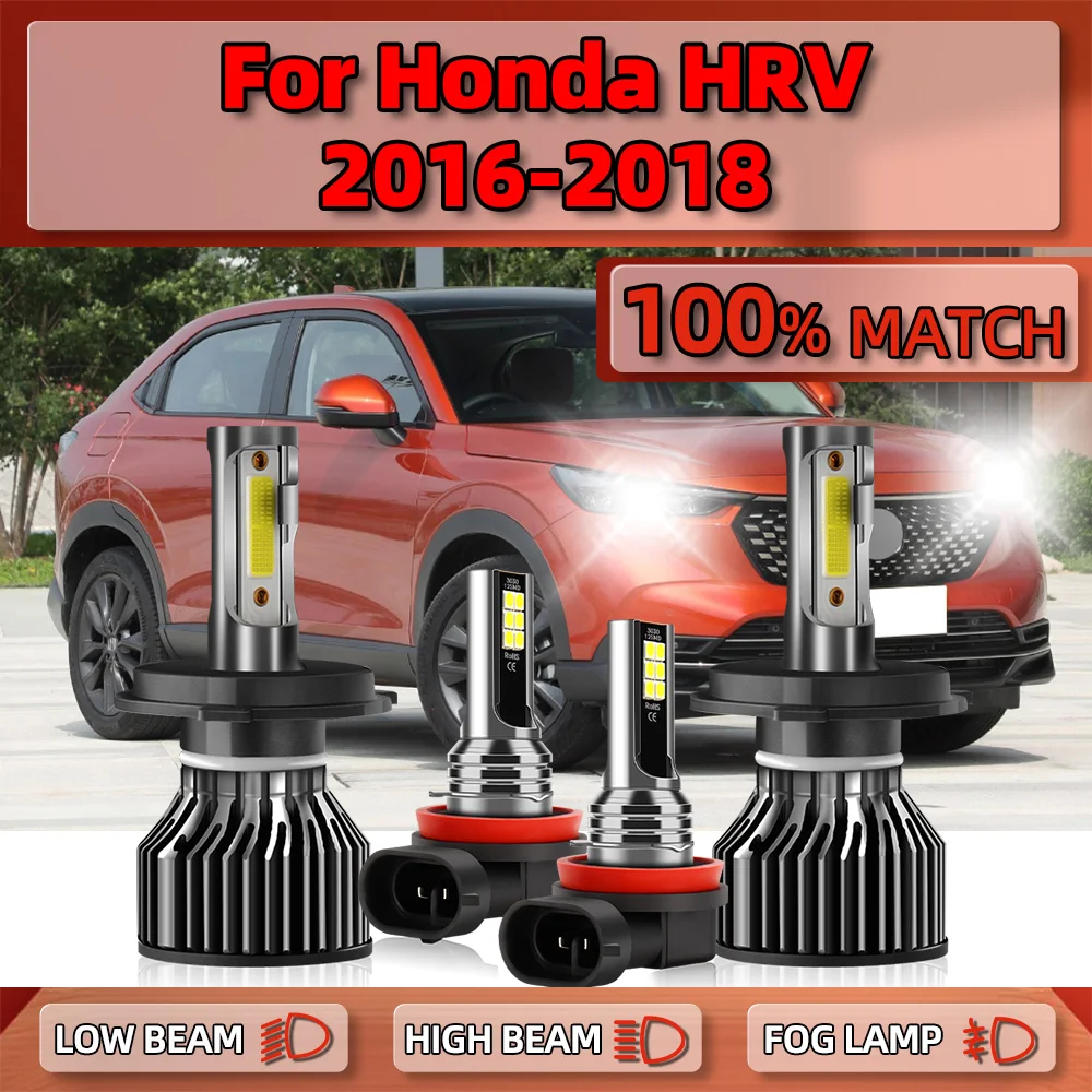 

H4 Canbus LED Headlight Bulbs 6000K White Car Fog Light 240W 40000LM Turbo Auto Lamps 12V 24V For Honda HRV 2016 2017 2018