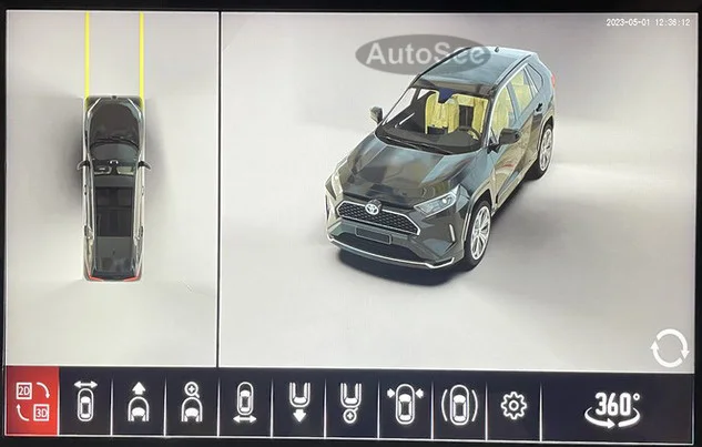 for Toyota RAV4 car 360 degree camera birds eye 3D Panoramic view