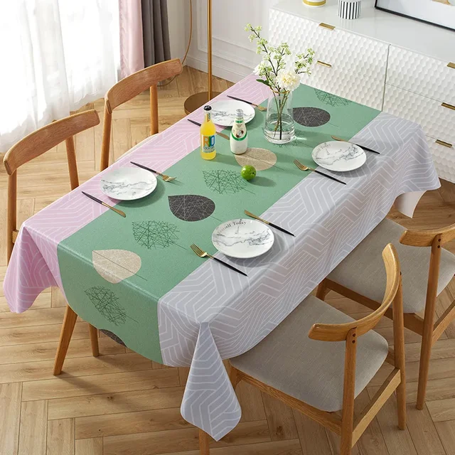 Nappe De Style moderne en Fiber De Polyester, couverture De Table De cuisine rectangulaire, décoration De fête De mariage à domicile 4