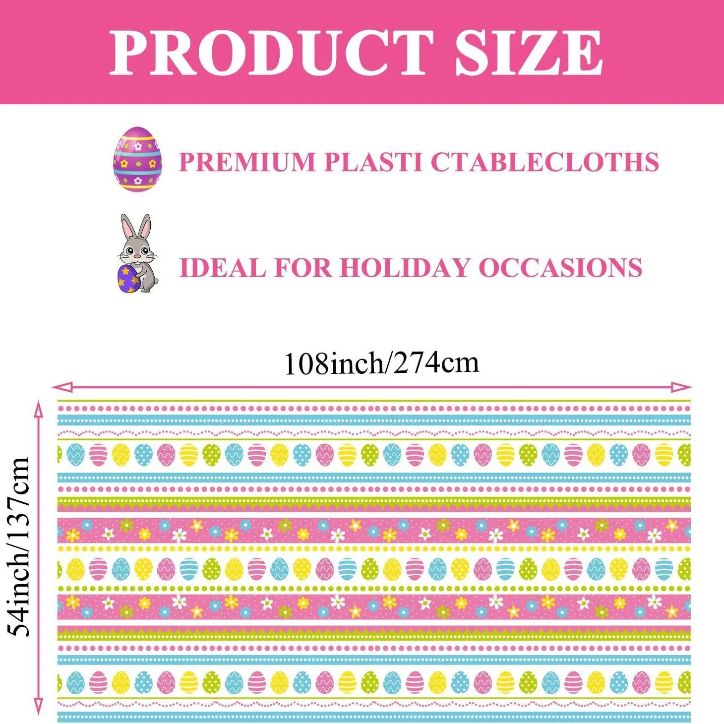 Easter table placemats , bunny cloth placemats disposable tablecloth tablecloth birthday holiday party decoration supplies