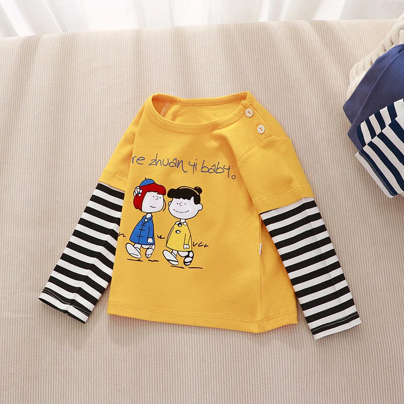 thumbnail image 1 of Kids Clothing Boys Girls T-Shirt Children's Clothes Cartoon Tops Long Sleeve Baby Clothing Autumn Winter Cotton Print Sweatshirt, 1 of 6