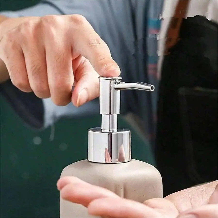 1/2/4Pcs 304 Stainless Steel Hand Liquid Soap Pump Dispenser Head Nozzle for Bathroom Kitchen Foam Soap Shampoo Dispenser Access