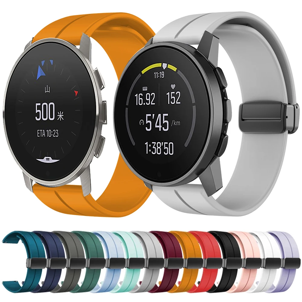 Cinturino Per Suunto 9 Peak Pro/Per Suunto 5 Peak Cinturino Con Fibbia Magnetica Cinturino In Silicone Per Suunto 3 20 22Mm Cinturino Correa