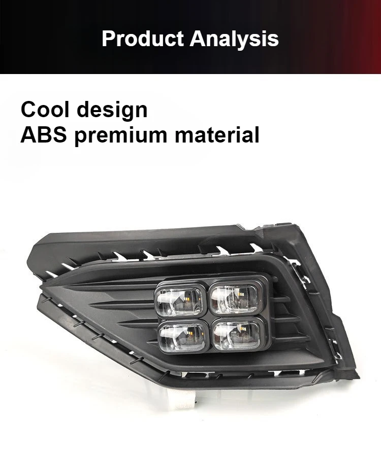 For Volkswagen Jetta 2017 2018 2019 2020 2021 LED Daytime Running Light Front Bumper Fog Lamp Strobe Turn Singal DRL Daylights detail image 4