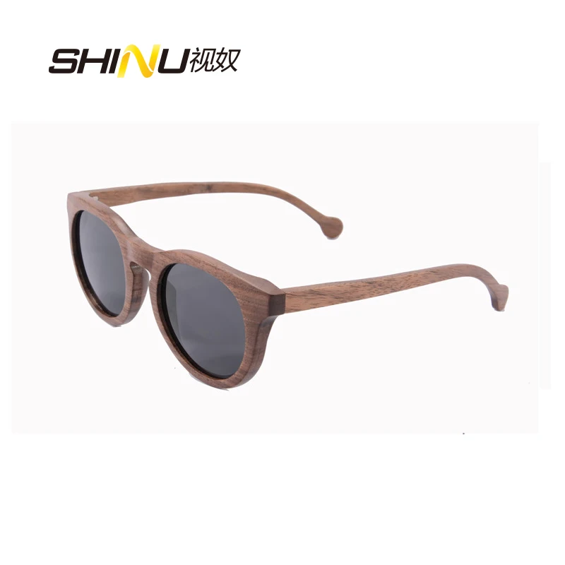 

SHINU Brand Sunglasses Polarized Woman Wood Sunglasses Round Glasses Ladies 2023 Women Sunglasse Vintage Sun Glasses Wood