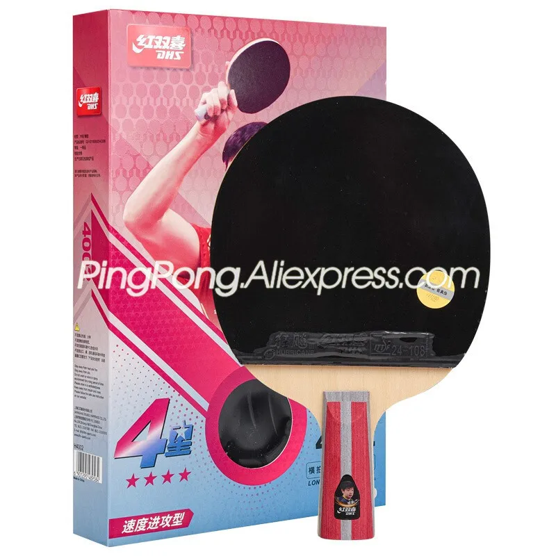 Raquette Ping-pong DHS 4002 4 étoiles – Tennis De Table Adulte (neuf Avec Défauts)