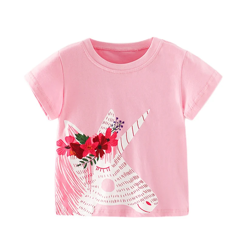 t shirt printing children's	 Cute Kids Cartoon T Shirt 2-8 Years Baby Girl Clothes Cotton Tshirt For Girls Children Summer Short Sleeve Tops Infant Clothing t-shirt in kid	