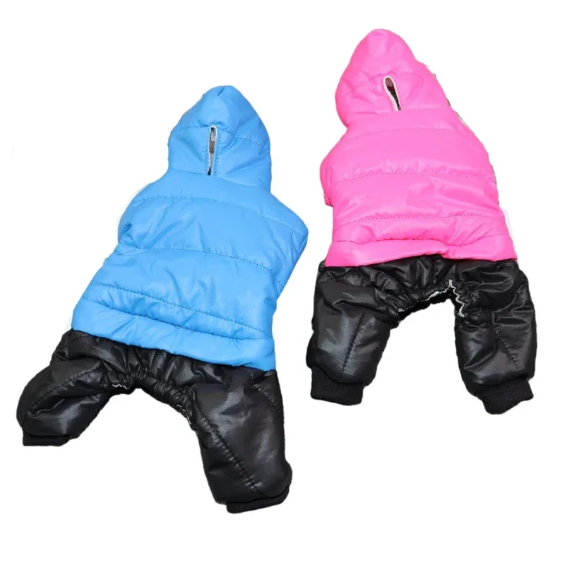 

Зимняя одежда для домашних животных, комбинезон для собак, теплое пальто для собак, одежда, верхняя одежда с капюшоном, щенок, Йоркширский Пудель, искусственный костюм