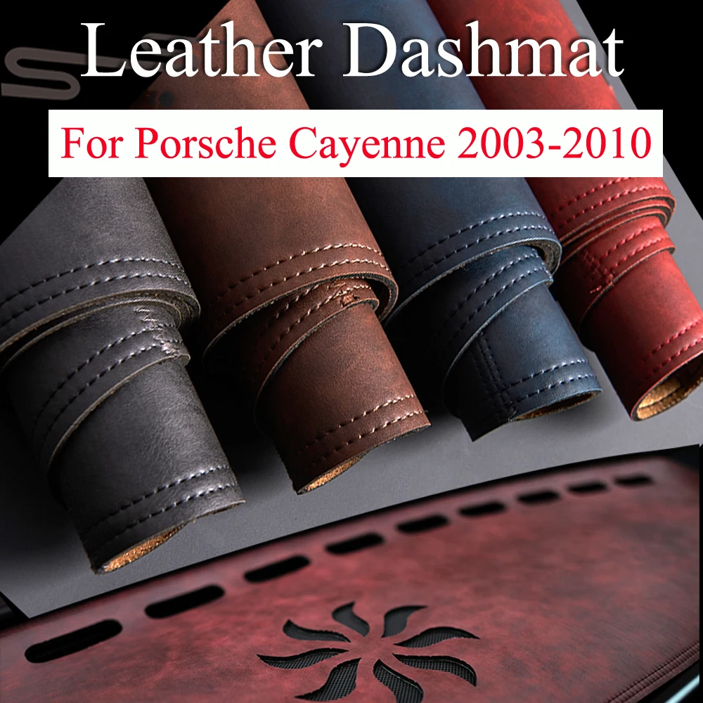 

Накладка на приборную панель для Porsche Cayenne GTS 955 9PA 2003-2010, коврик, ковер, солнцезащитный козырек, Кожаная подушка в стиле ретро, автомобильные аксессуары