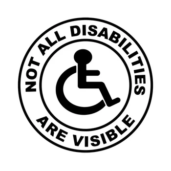 Not All Disabilities Are Visible Car Sticker 1