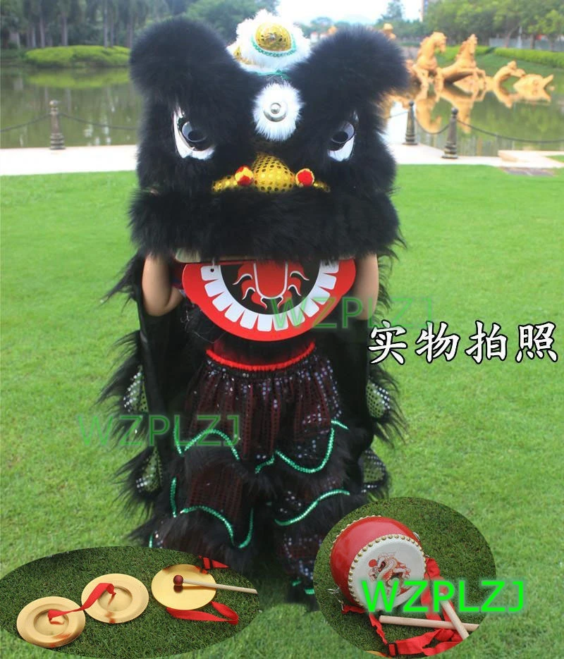 Royal 14 inch Lion Dance Costume Pants gong cymbals 5-12 Age Child WZPLZJ Party Performance Sport Outdoor Stage Christmas Spring