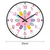 Children Learning To Tell Time Teaching Clock Colorful Wall Clock Bedroom Playroom Teach Time Skills Clock For Kids Room Decor 6