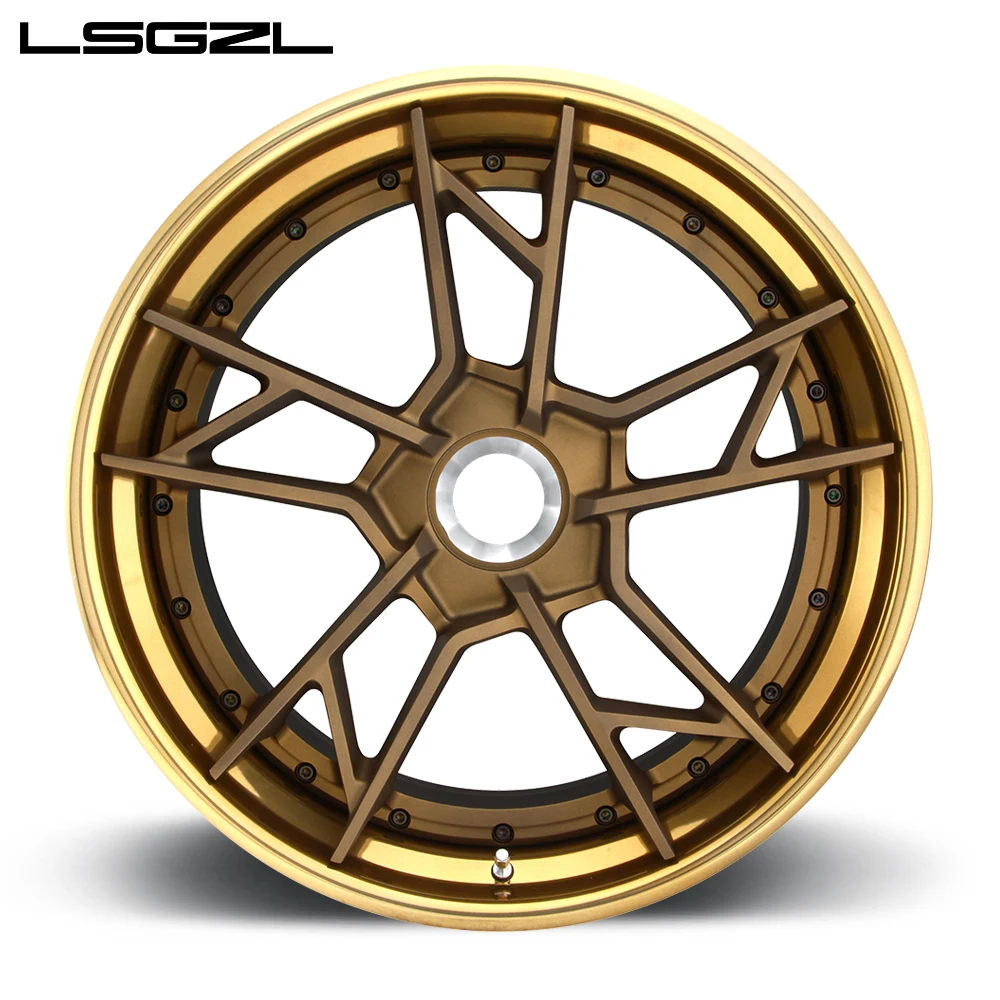 

for Blue Black1/2 Piece Super Deep Concave Aluminum 6061-t6 17/18/19/20/21/22/24/26 5*112 5*114.3 5*120 Forged Alloy Wheels C