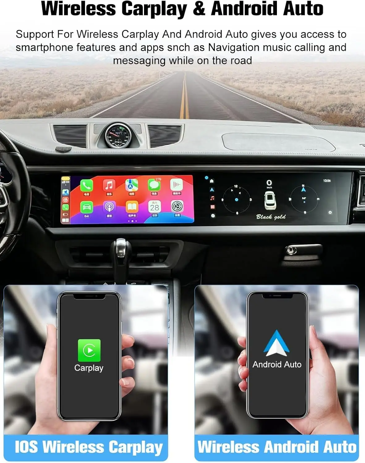 CarPlay Android radio suitable For Porsche Macan 2014-2017 in-car multimedia pl