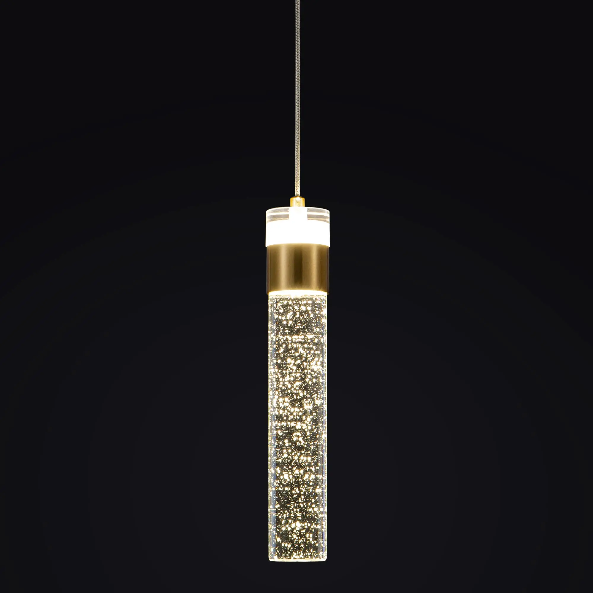 

Gold Pendant Light Fixtures Crystal Hanging Light for Kitchen Island Lighting 4000K LED Modern Adjustable Bedroom Living Room