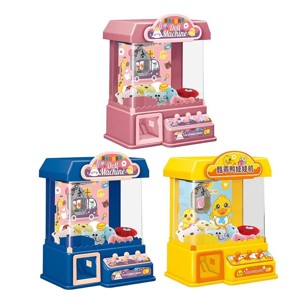 Doll Claw Machine Arcade Claw Game Machine Toy with 10 Dolls 10 Capsule Gifts for Girls and Boys for Kids 6 Years Old and Up 4
