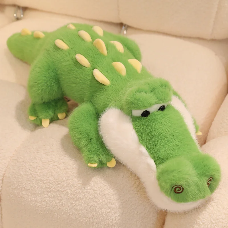 Cartoon Crocodile Plush Toy Soft Stuffed Animal Doll Decorated Pillow Birthday Gift for Children