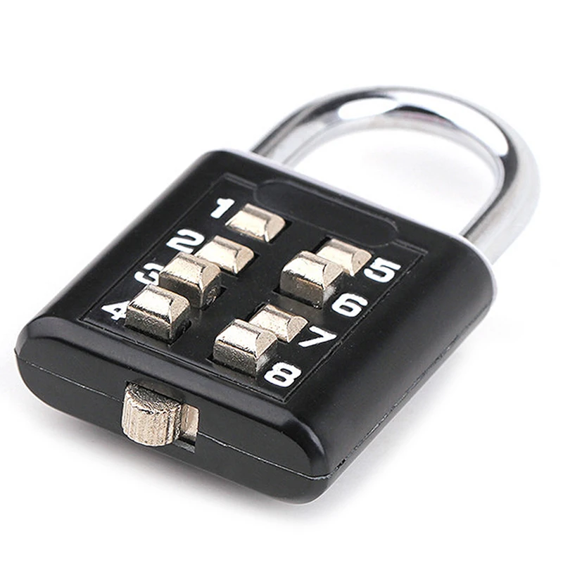 

8 Digit Combination Password Lock Metal Security Lock Suitcase Luggage Coded Lock Household Cupboard Cabinet Locker Padlock