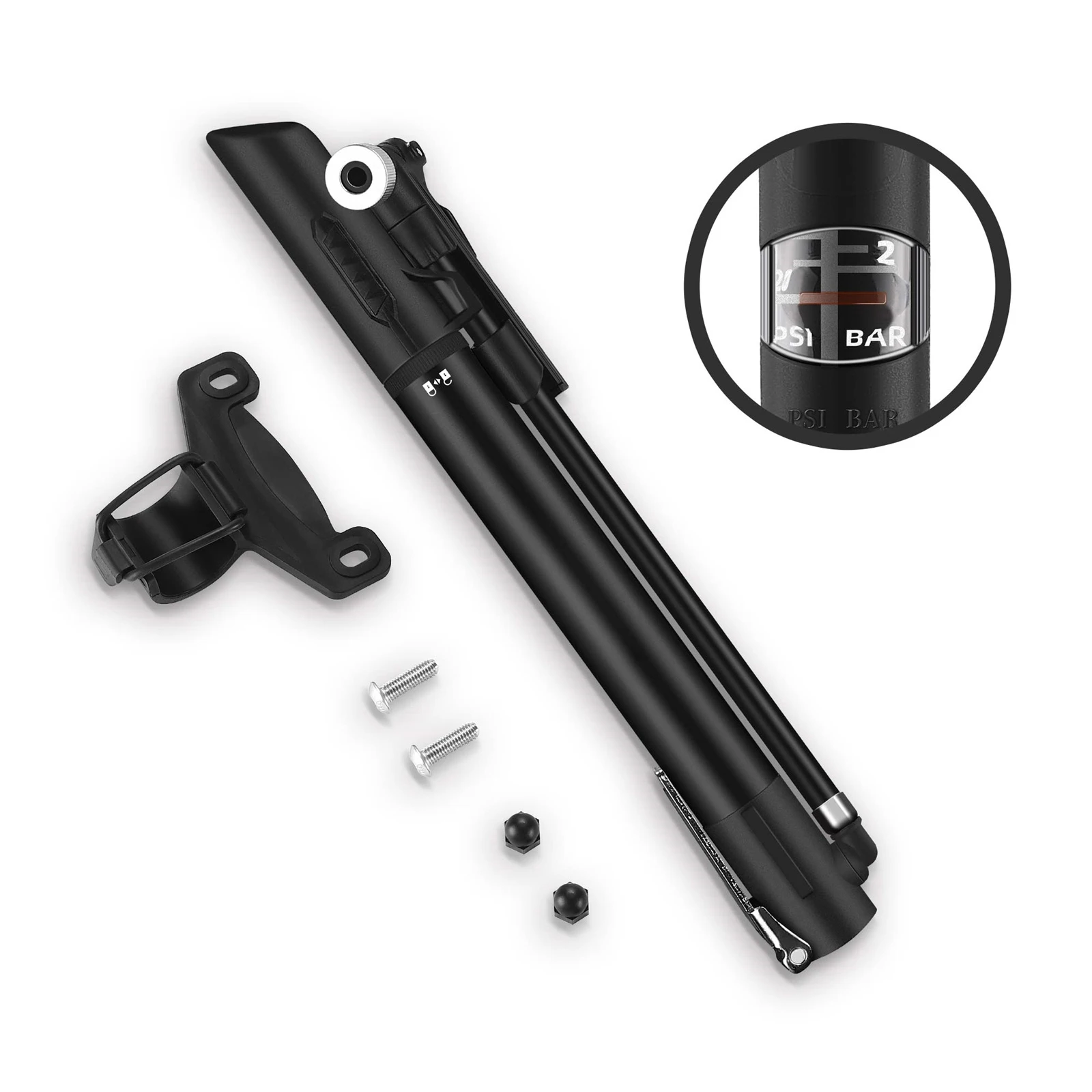 

Велосипедные насосы CHIMONA, 120PSI, миниатюрный велосипедный насос из алюминиевого сплава, ручной воздушный насос для шин