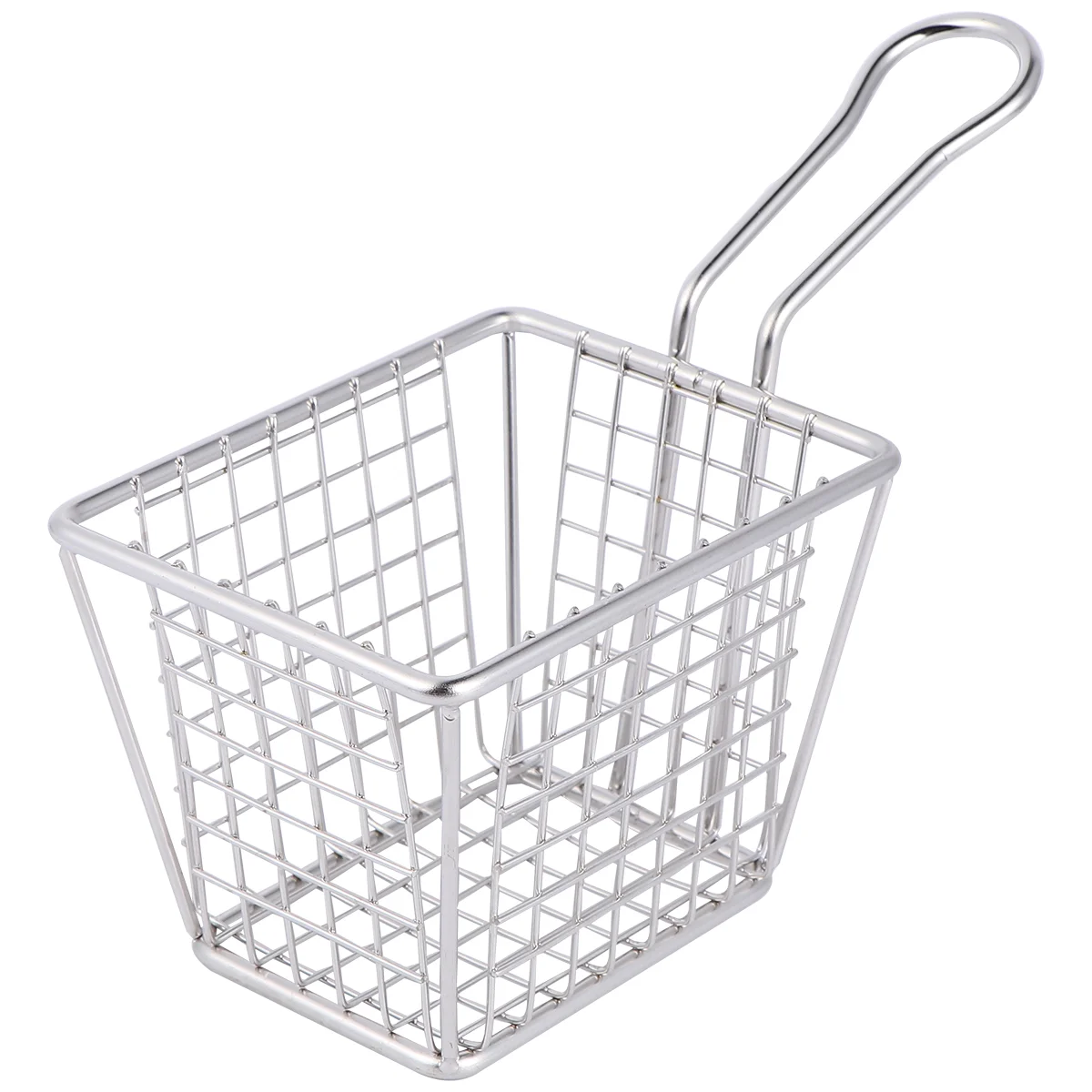 

French Fries Fryer Baskets Stainless Steel Deep Fry Basket Serving Fried Colander Snack Basket for Chips Onion Rings Chicken